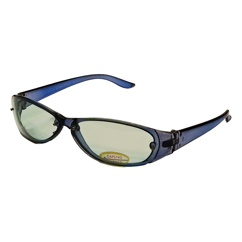 Blue driving glasses with tinted yellow lenses